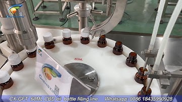 filling line | 60ml CBD Kratom Hemp Oil Filling Line | tincture filling capping labeling machine