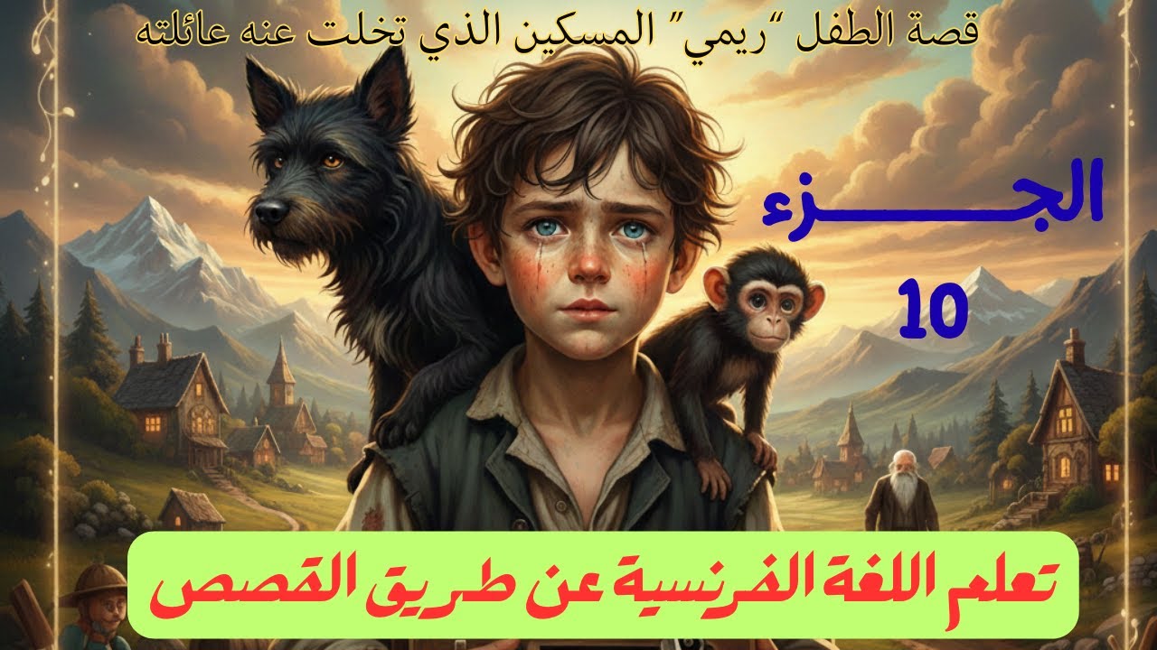 تعلم الفرنسيـة عن طـريق القصـص : (جزء 10) وحيداً في مواجهة الحياة: دموع الطفلٍ ريمي الهائم..