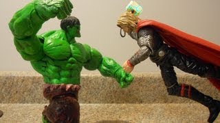 Hulk Vs Thor Stop Motion Fight