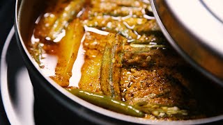 How to Cook DHAROSH or BHINDI  | Bengali Vegetarian Recipe | bhindi Sabji recipe