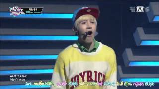 [Vietsub] 130822 Henry ft Amber - 1 4 3 (I Love You) @ M! Countdown Comeback Stage