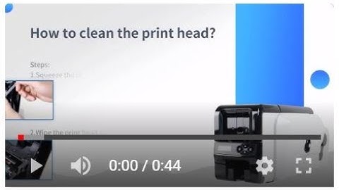 DC-3300 Card Printer Video Guidance 4: Cleaning the print head