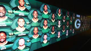 Green Bay Packers | Wonder Wall & Player's Entrance | Interactive Media & Experiential Design