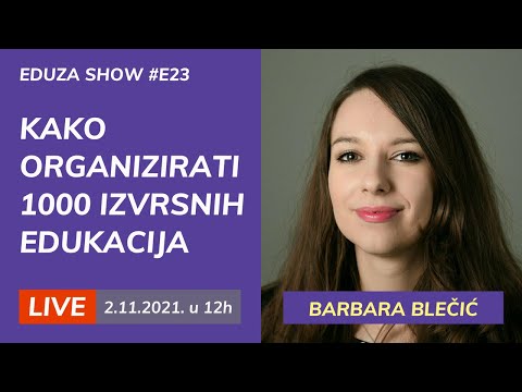 Video: Kako Organizirati Obrazovne Aktivnosti