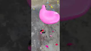 It turned into a water donut! 🍩🎈 #shorys #viral #experiment #poppballons #trending #satisfying