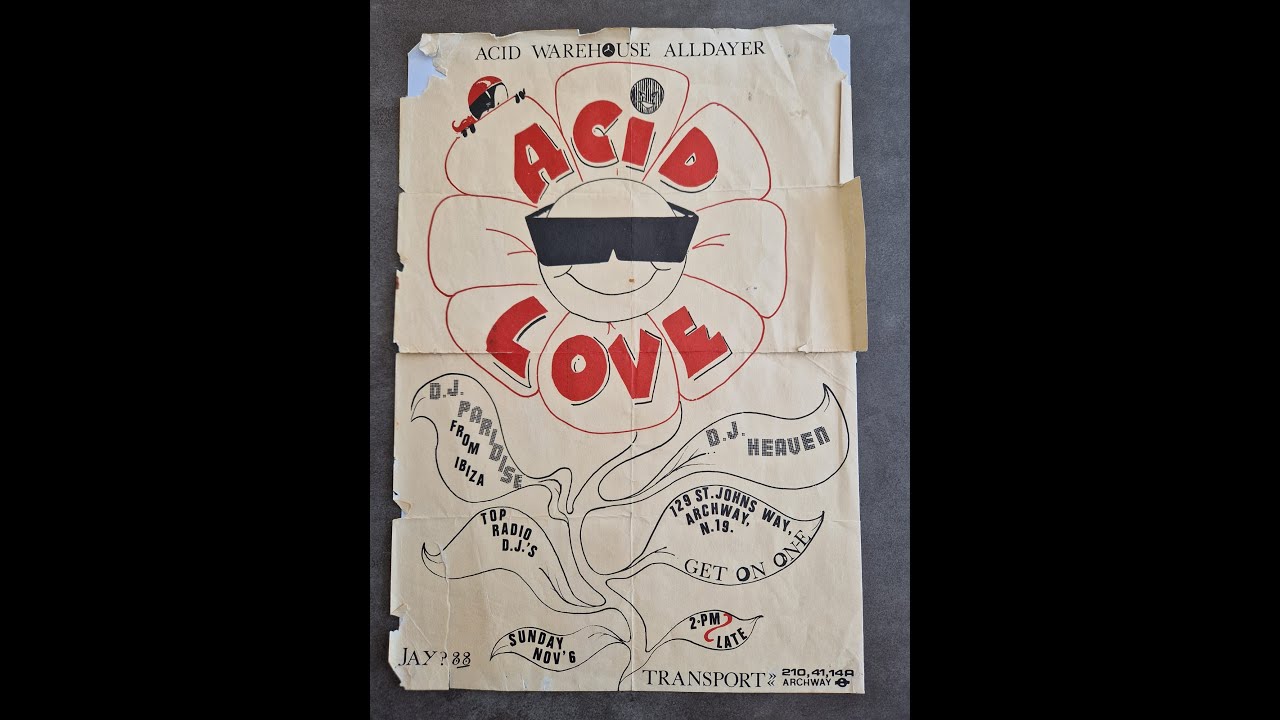 Acid House Rave flyers 1988 to 1990 - YouTube