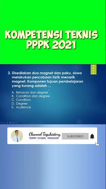 REVIEW SOAL 3 P3K KOMPETENSI TEKNIS 2021