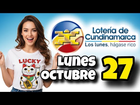 Resultado LOTERIA DE CUNDINAMARCA Lunes 27 de Octubre de 2025