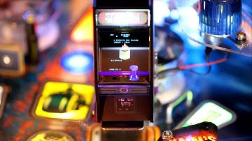 Tron Arcade cabinet upgrade 2.0 for Stern Tron Pinball - closeup in FULL HD