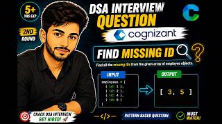 Cognizant DSA Interview Question #2 |Misisng ID | JavaScript | 2nd Round | #video #shorts
