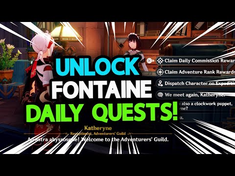 Fontaine's Quests in Genshin Impact: How to unlock daily quests - Aroged