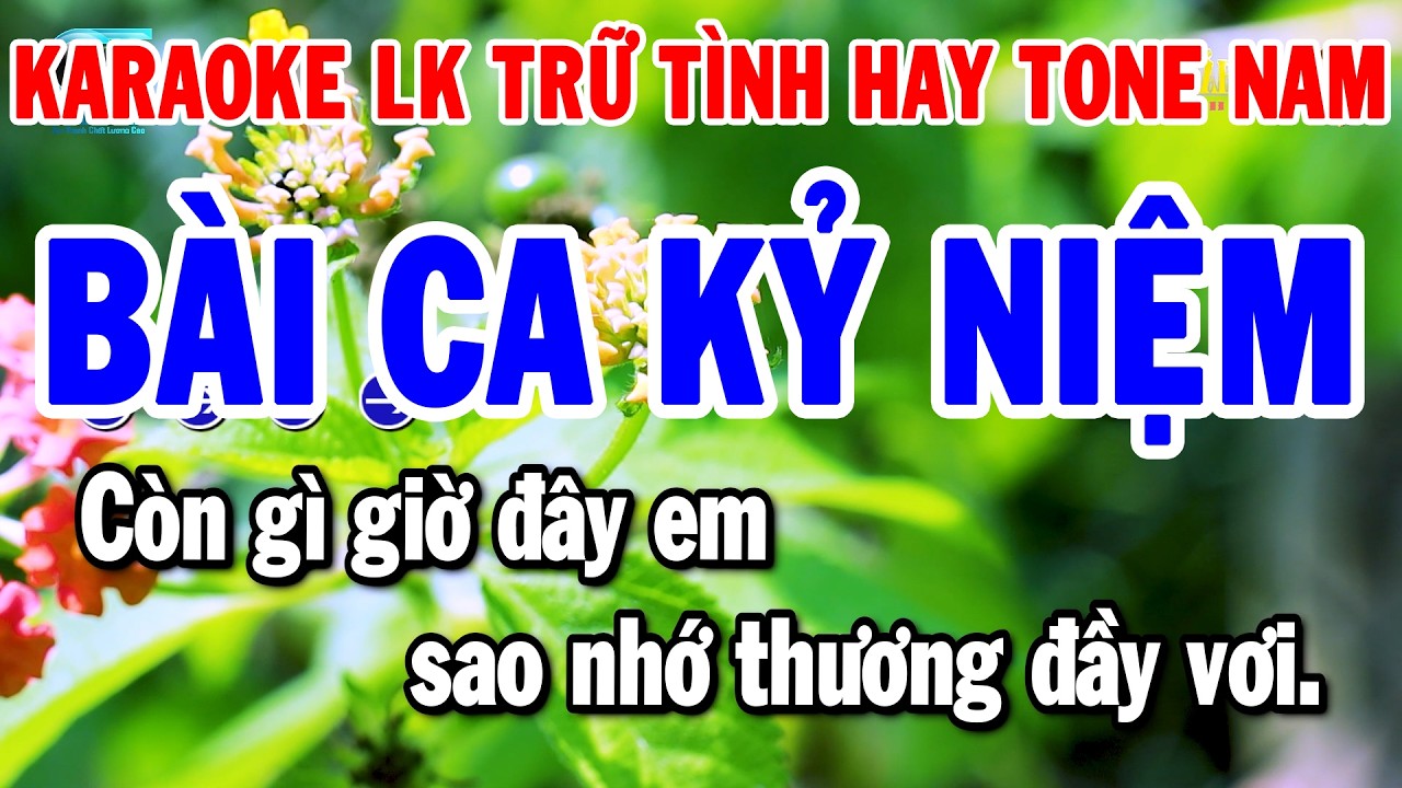 Karaoke Liên Khúc Tone Nam Nhạc Trữ Tình Dễ Hát Nhất 2026 | Bài Ca Kỷ Niệm - Cô Hàng Xóm | Thanh Hải