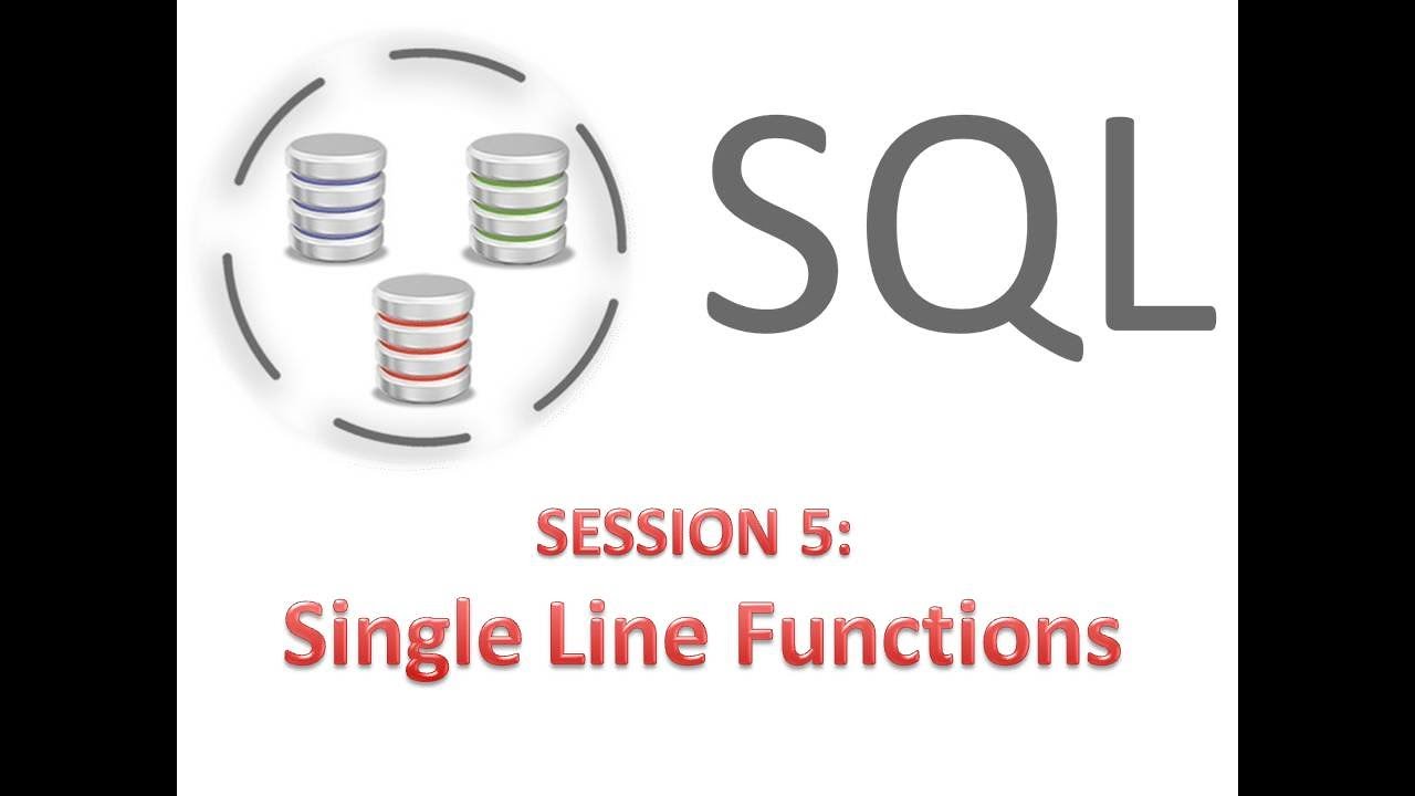 SQL Introduction Session 5 - YouTube