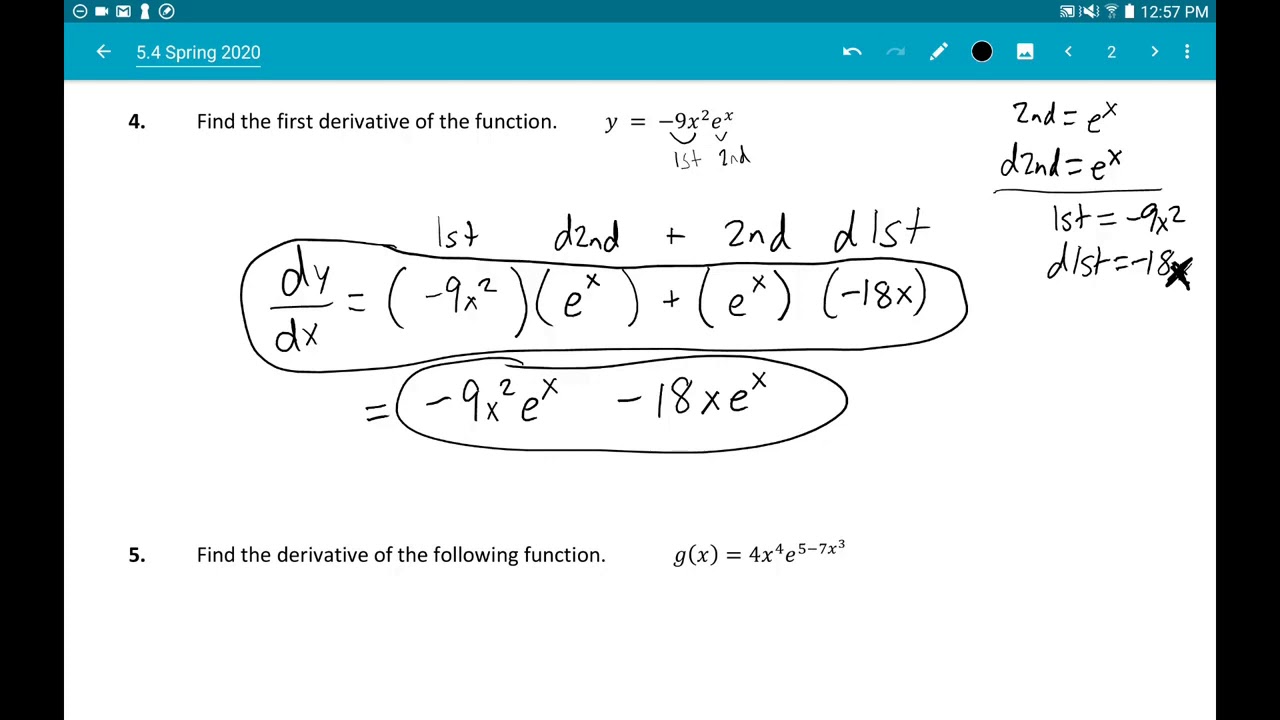Derivatives of Exponential Functions - YouTube