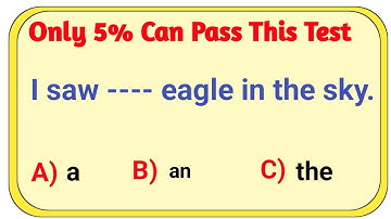 English Grammar Test Only 5% Can Pass  This Test
