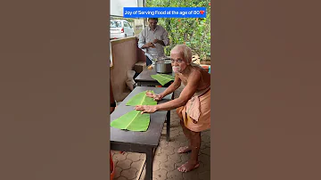 Ajja Ajji Hotel | Joy of Serving Food at the age is 80 | Must visit when you are at Udupi #shorts