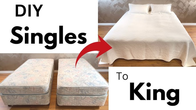 How to turn twin beds into a king sized bed using a twin to king connector