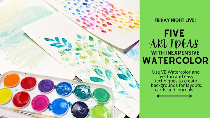 5 Easy & Fun Watercolor Backgrounds LIVE