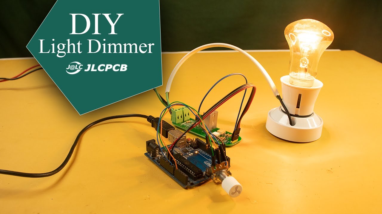 How to make AC Lamp Light Dimmer using BT136 | JLCPCB REVIEW | Get PCB ...