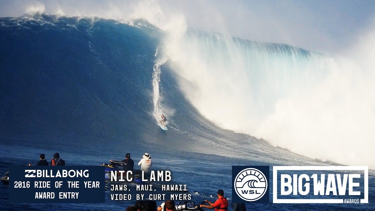 Nic Lamb at Jaws  - 2016 Billabong Ride of the Year Entry - WSL Big Wave Awards