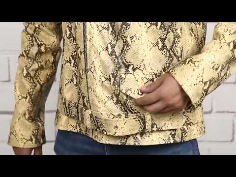 Real Leather Python Blazer Coat| Leather Python Printed Blazer Coat For Men | Unboxing Python jacket