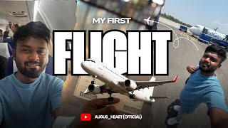 My First Flight Experience ✈️ | Travel Vlog | Above the Clouds Experience ☁️ | Augus Heart 