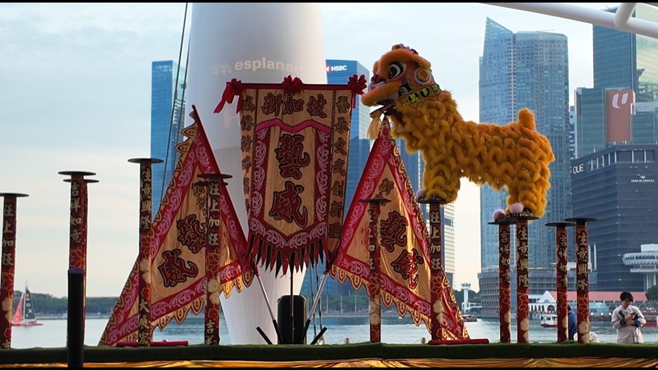 [4K] World Champion Yiwei Lion Dance | Esplanade Outdoor Theatre | 28 Feb 2026