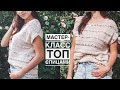 Мастер-класс топ (футболка) спицами с идеальной посадкой! Реглан-погон снизу + классический росток!