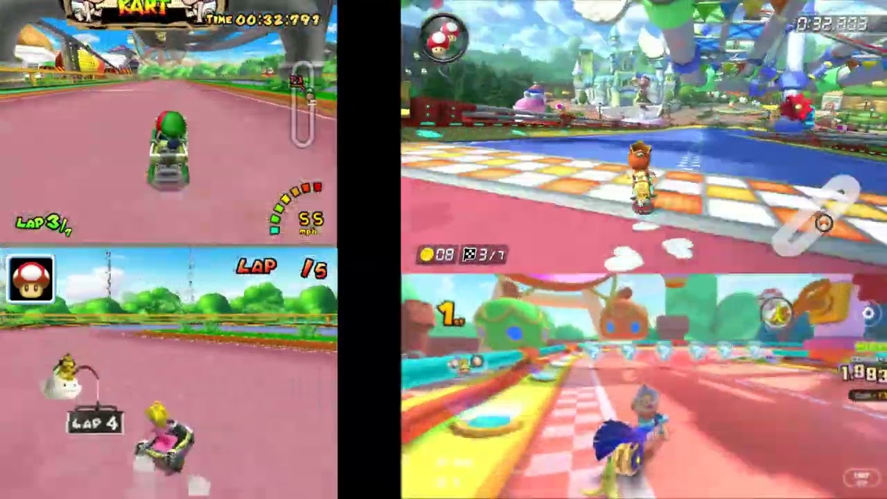 Baby Park - Mario Kart Double Dash, DS, 8 Deluxe, and Tour Comparison *Special* 4K