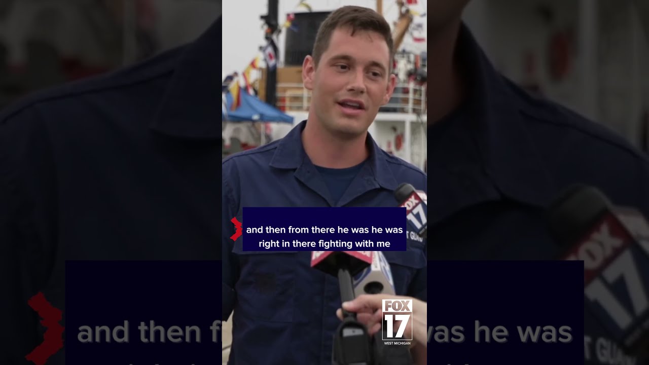 U S Coast Guard Seaman Treads Water For 20 Minutes To Rescue Man Who Fell Off Pier