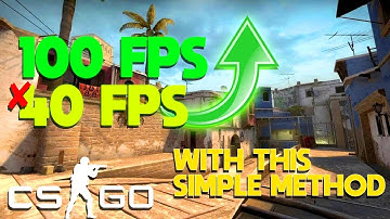 I GAINED 100+ FPS WITH THIS METHOD IN CS:GO (2021)