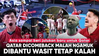 Voli Indo Tunjukan ke Dunia LICIKNYA Qatar “Sudah Dibantu Wasit Tetap KALAH” Asia Sampai Geleng2