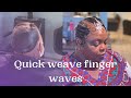 How to do quick weave finger waves | New Orleans hairstylist