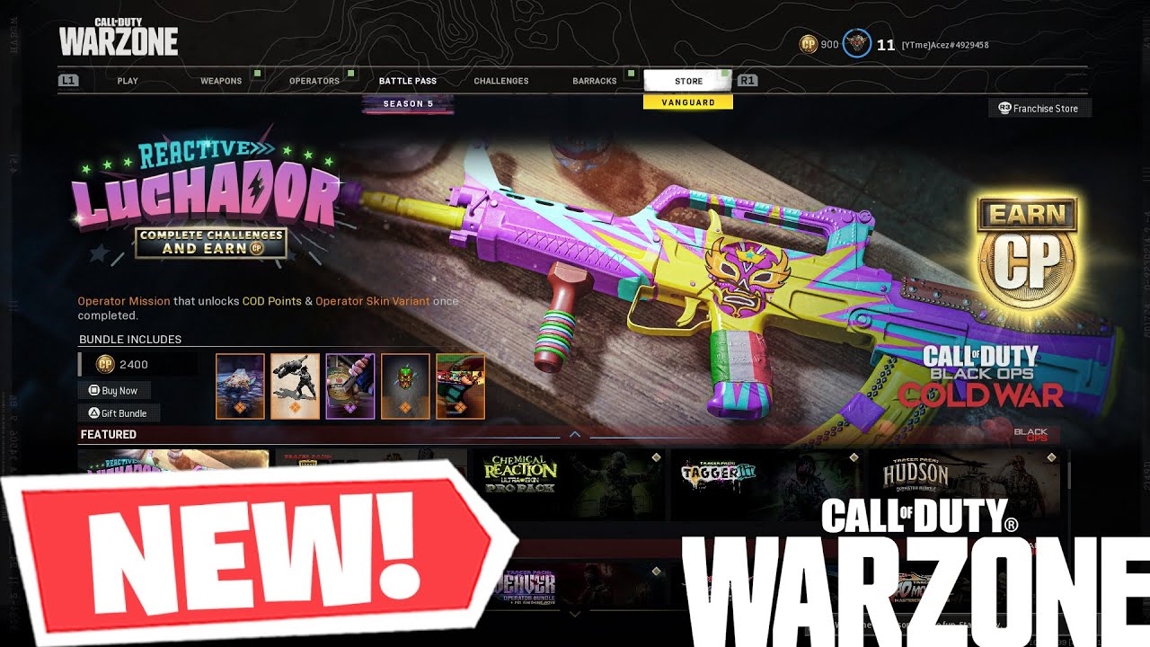 Call Of Duty : Warzone - Franchise Store NEW Items! September 19th ...