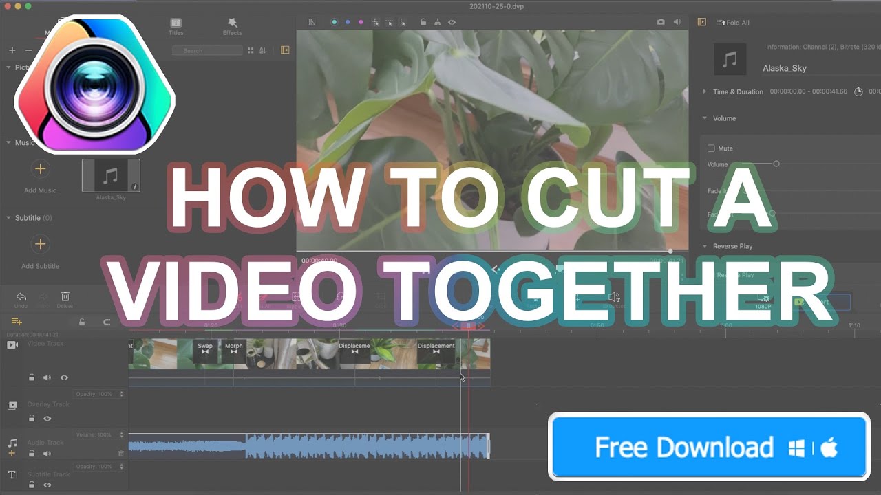 cutting video with videoproc
