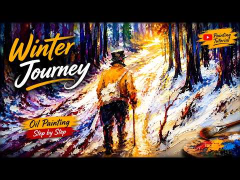 How to Paint a Magical Winter Forest | Oil Painting Tutorial