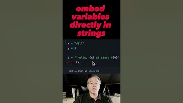 Put variables in strings in MODERN Python 🐍 #shorts