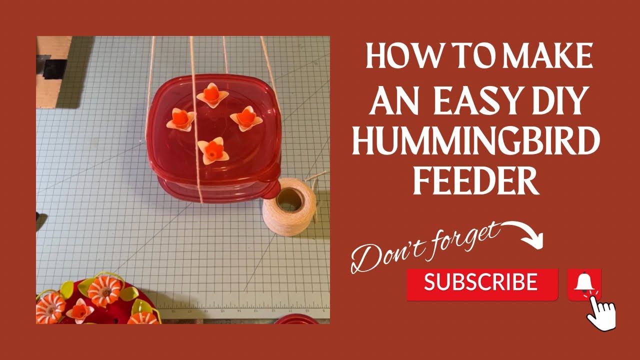 Easy DIY Hummingbird Feeder Using a Dollar Tree Bowl How to Make a