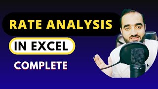Rate Analysis Of Civil Engineering | Rate Analysis In Excel | Rate Analysis By Mudassir Afraz