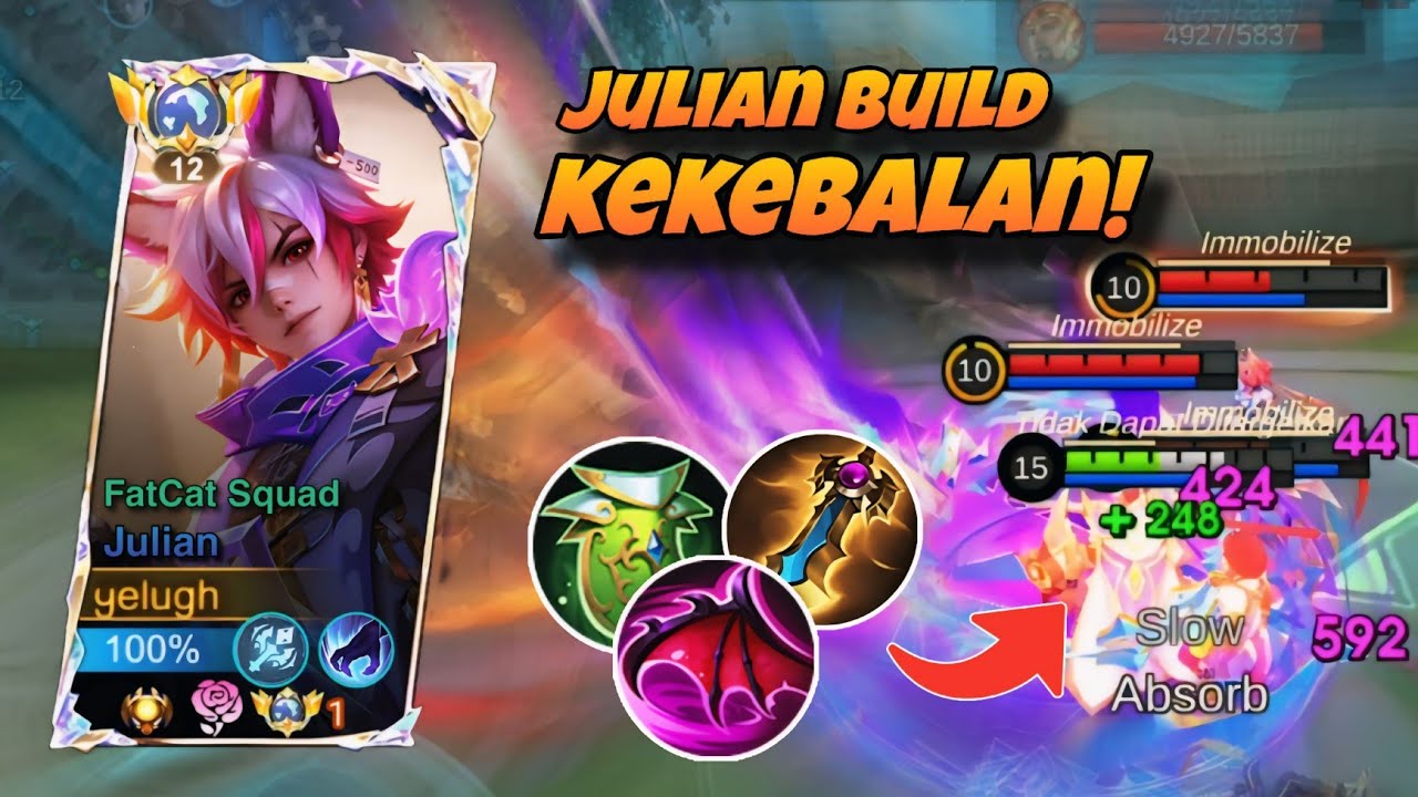 BUILD JULIAN KEKEBALAN😈 PANTES AJA JULIAN BALIK META TERNYATA KARNA BUILD INI😧 - TOP GLOBAL JULIAN