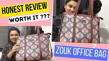 Zouk Bag Honest Review | Handcrafted Office Hand Bag/laptop bag Haul! What Is In My Zouk Bag?
