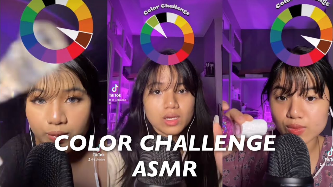 Asmr color challenge tiktok compilation! 🎨 - YouTube