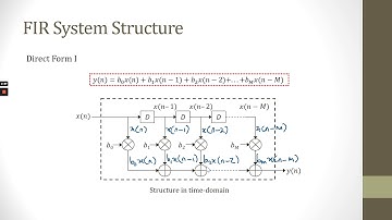 WEEK 6 FIR AND IIR SYSTEM STRUCTURES PART 1