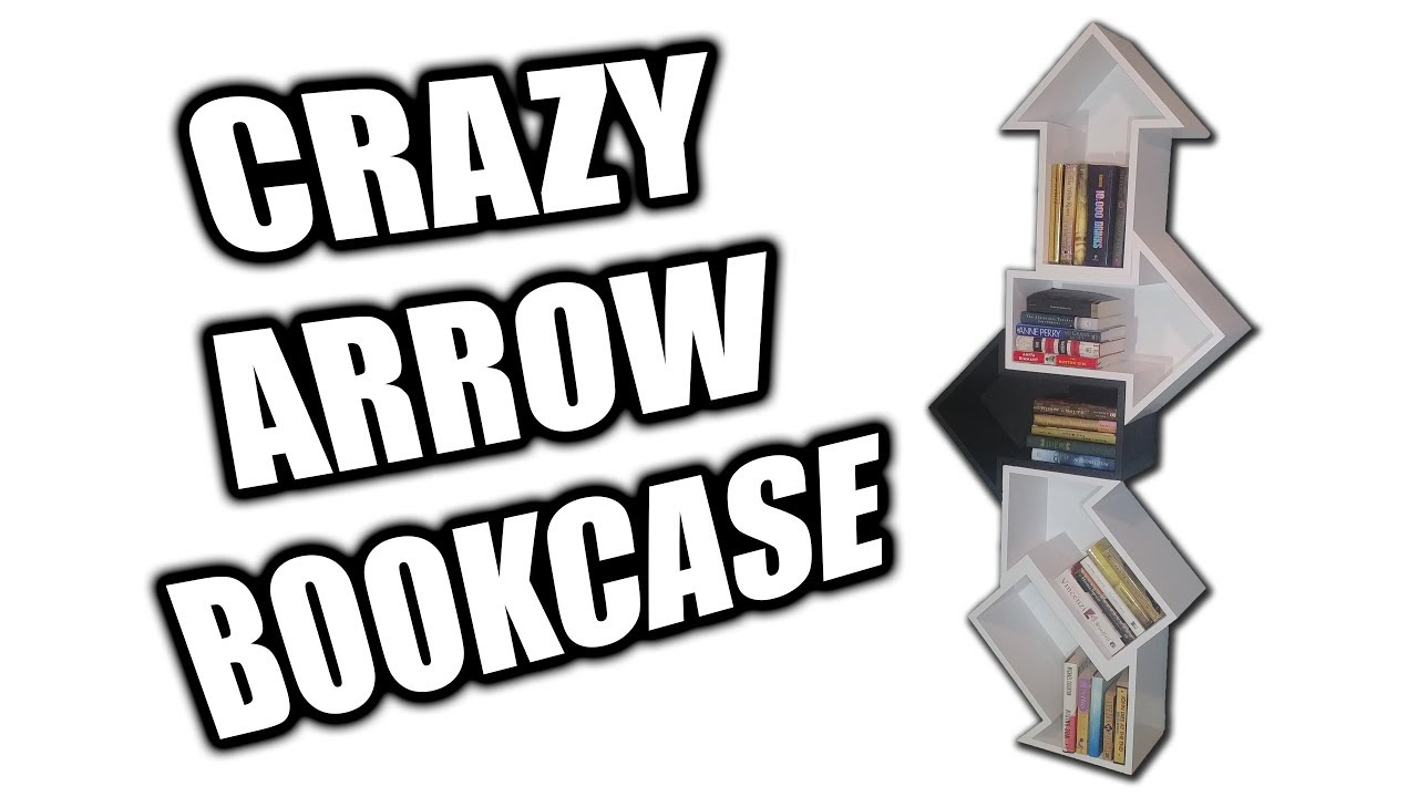 DIY Arrow Bookcase - Free Plans! - YouTube