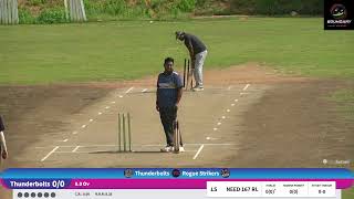 LIVE  |  INDIVIDUAL Match HYDERABAD CRICKET  Grounds  THUNDERBOLTS VS ROGUE STRIKERS screenshot 2