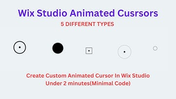 Wix Studio Tutorial - 5 Animated Custom Cursor Effects in 2 minutes [Easiest Method] #wixstudio