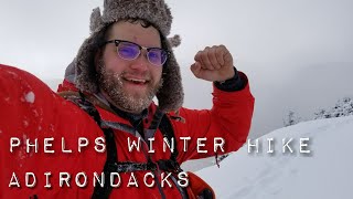 Winter hike, Phelps Adirondacks