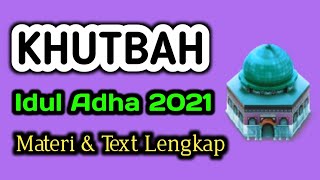 Khutbah Idul Adha 2021  Materi Lengkap Text Arab Latin Buat Pemula
