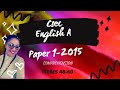 CSEC English A Paper 1 2015/ Comprehension PART 2