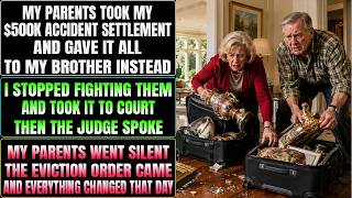 My Parents Stole My $500K Accident Settlement for My Brother—Then the Judge Evicted Them